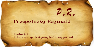Przepolszky Reginald névjegykártya